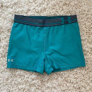 Under Armour Women's Spandex Shorts in Teal, Size M